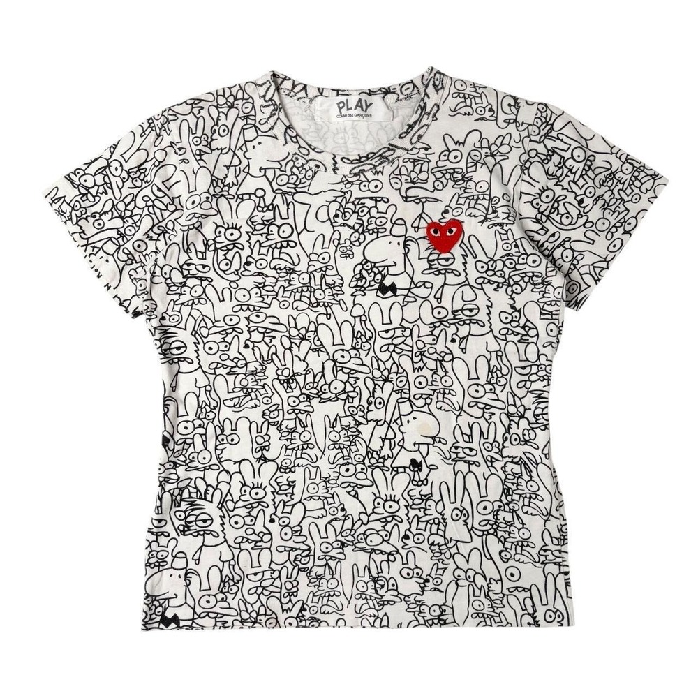 Comme des Garcons PLAY x Matt Groening AOP tee